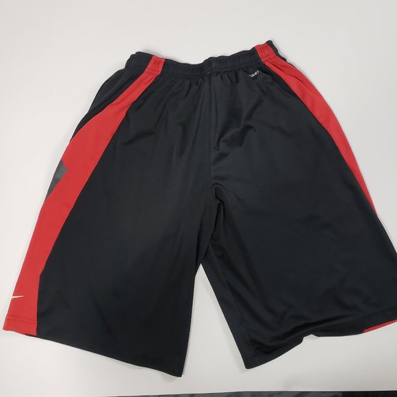 Nike Fit Mens XL Black Red Activewear Shorts - Picture 3 of 8